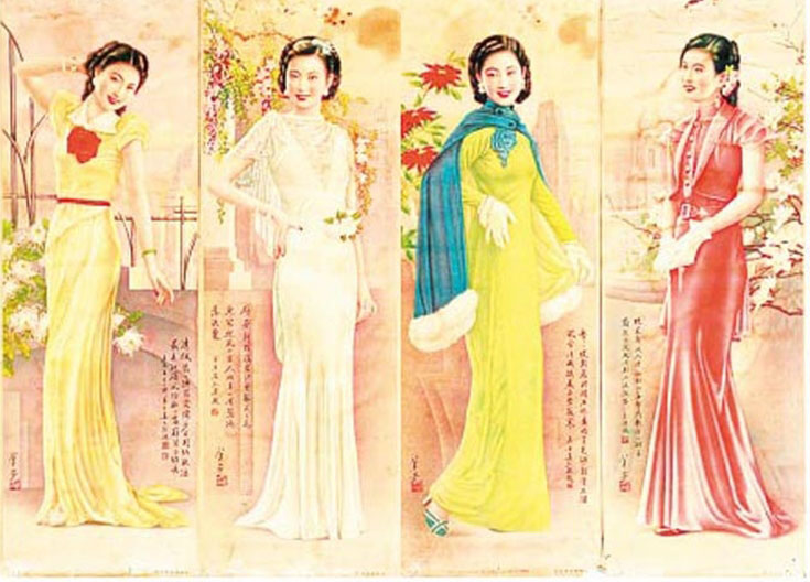 美艳还是雷人？老上海画片上的民国时期的潮流女郎(高清组图)