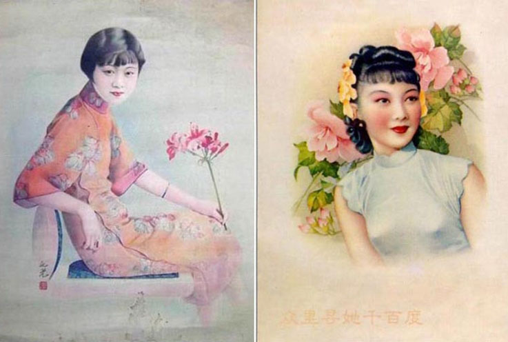 美艳还是雷人？老上海画片上的民国时期的潮流女郎(高清组图)