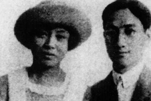 1921年，徐志摩与张幼仪在巴黎